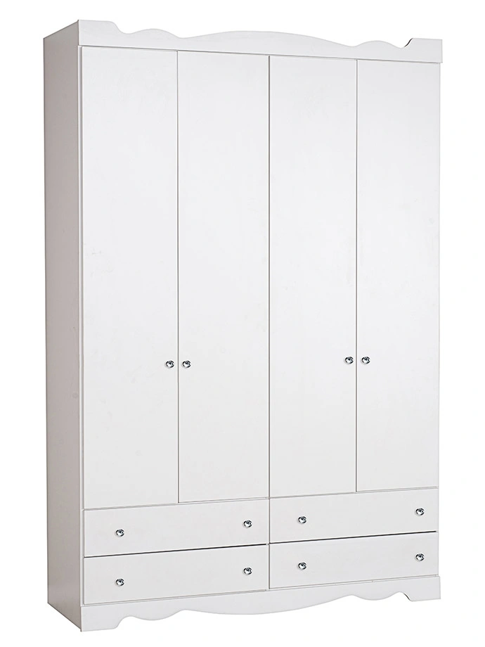 ארון ילדים נועם 4 דלתות | צבע לבן